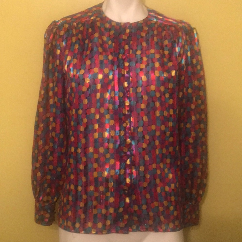 Vintage Vibrant Blouse! Fab!!!